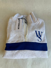 Load image into Gallery viewer, Women’s Half Zip Collared Sweatshirt
